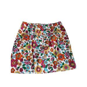 Love on a Hanger Flower Floral Mini Skirt Bodycon Women's Size Medium 7 Colorful